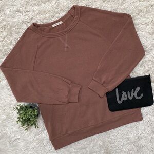 Byron Bay Crewneck Top 💗 Brown